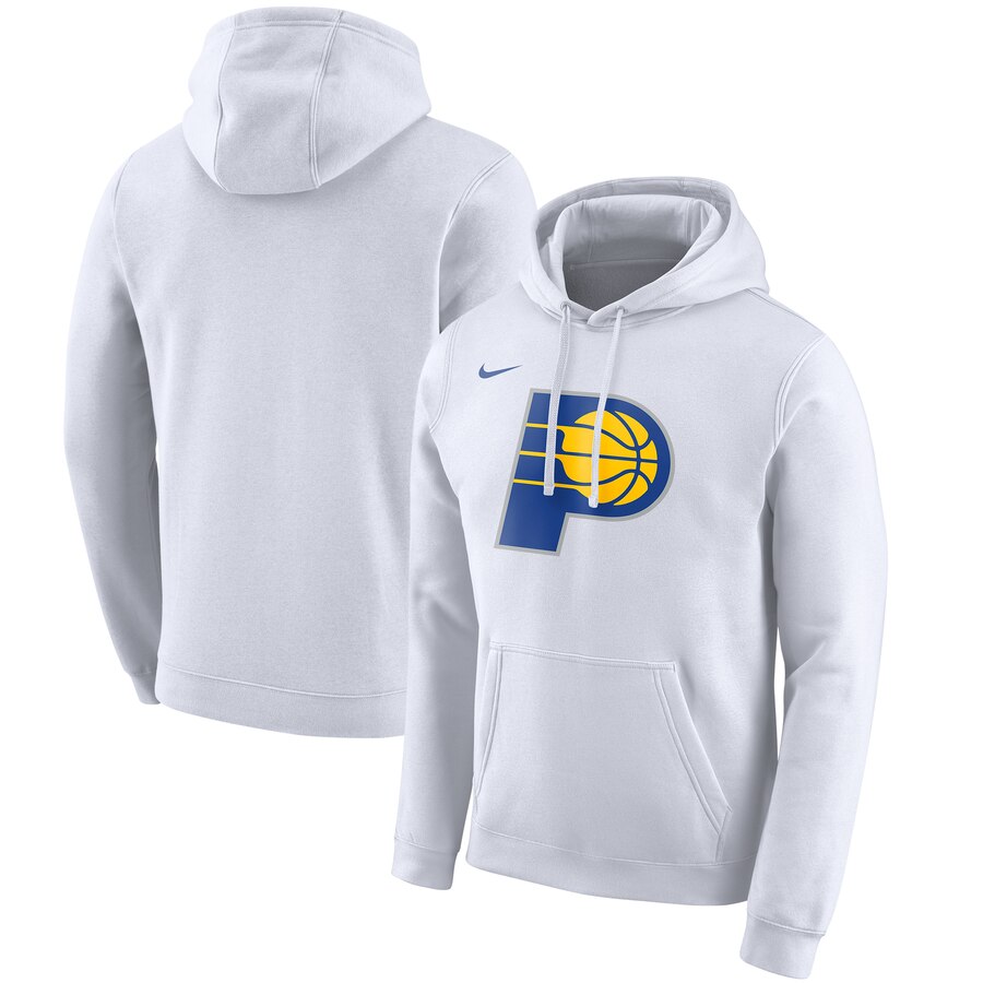 NBA Indiana Pacers Nike 201920 City Edition Club Pullover Hoodie White->orlando magic->NBA Jersey